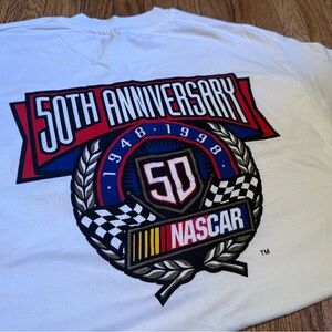 Nascar 50th Anniversary White Tee